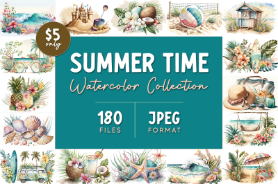 Summer Time Watercolor Collection
