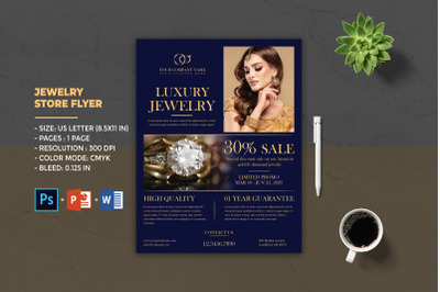 Jewelry Store Flyer Template | Product Display Flyer