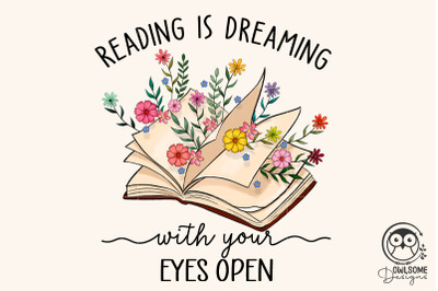 Reading Is Dreaming Png Sublimation