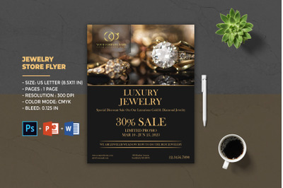 Jewelry Store Flyer Template | Product Display Flyer
