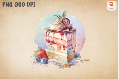 Beautiful Cake Watercolor 3