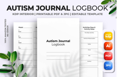 Autism Journal Logbook Kdp Interior