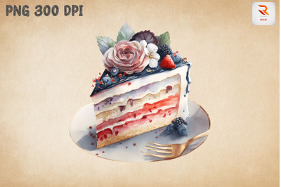 Beautiful Cake Watercolor 10