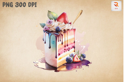 Beautiful Cake Watercolor 19