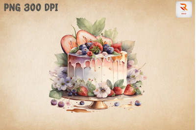 Beautiful Cake Watercolor 20