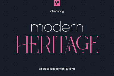 Modern Heritage font family