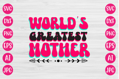 worlds greatest mother RETRO DESIGN
