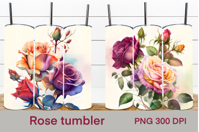 Rose tumbler sublimation | Rose flower sublimation
