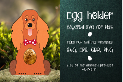 Cocker Spaniel | Egg Holder Template