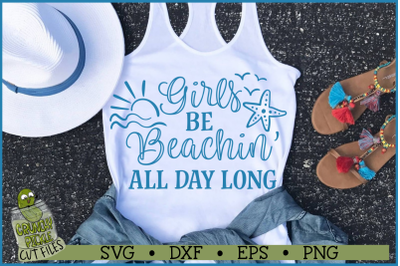 Girls be Beachin&#039; SVG File