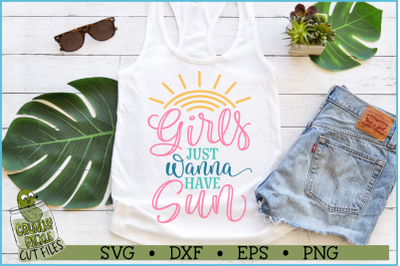 Girls Just Wanna Have Sun SVG File
