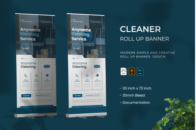 Cleaner - Roll Up Banner