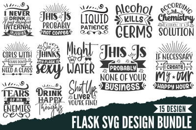 Flask Svg Design Bundle
