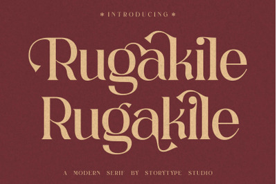 Rugakile Typeface