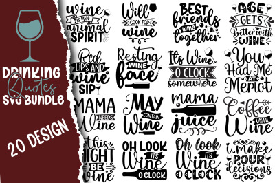 Drinking Quotes SVG Bundle