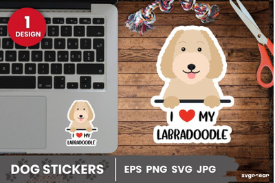 Labradoodle Sticker SVG | Printable | Digital planner