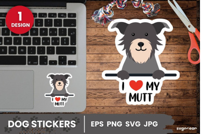 Mutt Sticker SVG | Printable | Digital planner