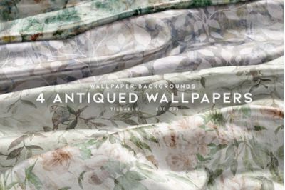 4 Antiqued Wallpapers