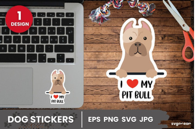 Pit Bull Sticker SVG | Printable | Digital planner