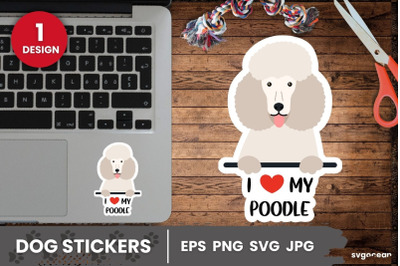 Poodle Sticker SVG | Printable | Digital planner