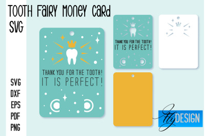 Tooth Fairy Money Card SVG | Tooth Fairy SVG Design | Fairy Money Card