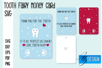 Tooth Fairy Money Card SVG | Tooth Fairy SVG Design | Fairy Money Card