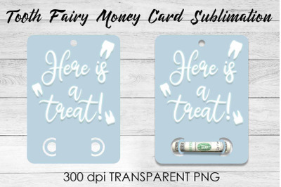 Tooth Fairy Money Card PNG Design | Fairy Money Holder | Tooth Fairy