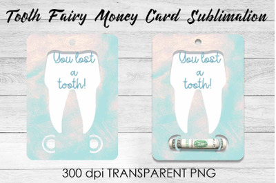 Tooth Fairy Money Card PNG Design | Fairy Money Holder | Tooth Fairy