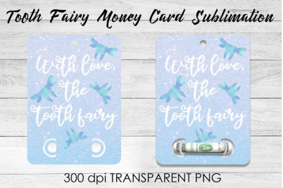 Tooth Fairy Money Card PNG Design | Fairy Money Holder | Tooth Fairy