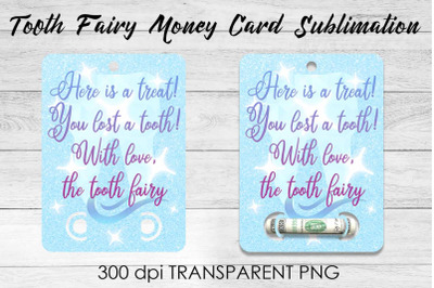 Tooth Fairy Money Card PNG Design | Fairy Money Holder | Tooth Fairy