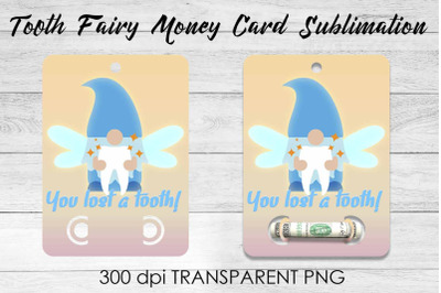 Tooth Fairy Money Card PNG Design | Fairy Money Holder | Tooth Fairy