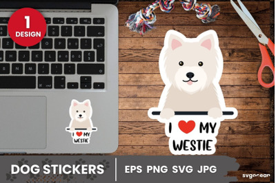 Westie Sticker SVG | Printable | Digital planner