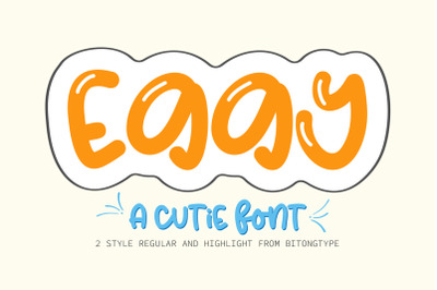 Eggy - A cutie handwritten font