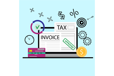 Pay to invoice and payment of tax online, internet banking