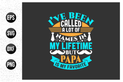 Fathers day typographic slogan design vector.