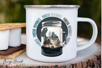 Summer Camping Sublimation Design, Travel Quote PNG