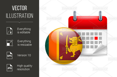 Icon of National Day in Sri Lanka