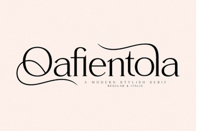 Qafientola Typeface