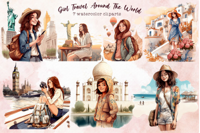 Girl Travel Around The World Bundle