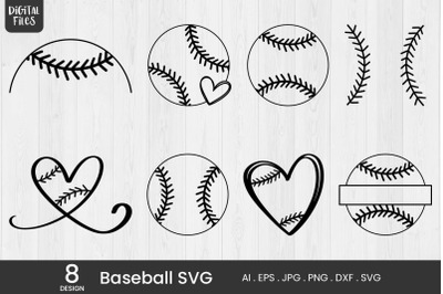 8 Baseball SVG, Sports