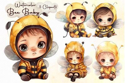 Watercolor Bee Baby Bundle