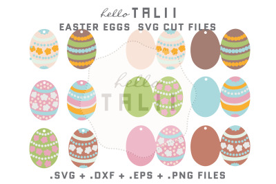 EASTER EGGS SVG CUT FILES