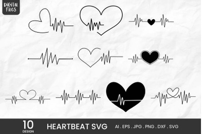 Heartbeat SVG | 10 Variations