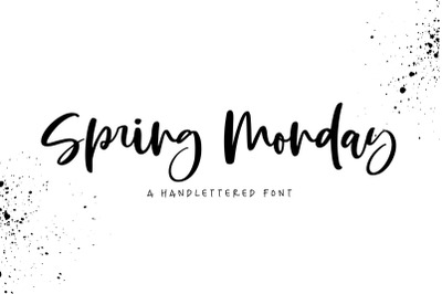 Spring Monday Handwritten Script