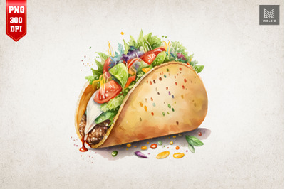 Taco Lover Watercolor