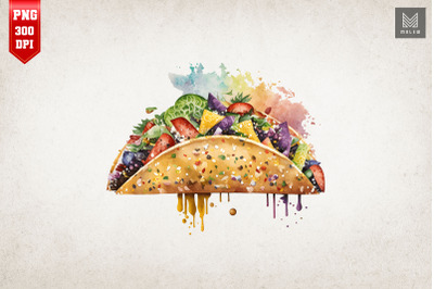 Taco Lover Watercolor 4