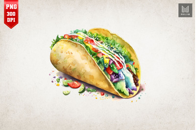 Taco Lover Watercolor 6