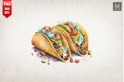 Taco Lover Watercolor 12