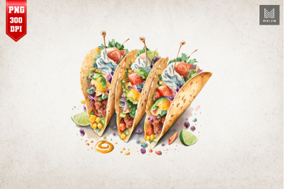 Taco Lover Watercolor 17