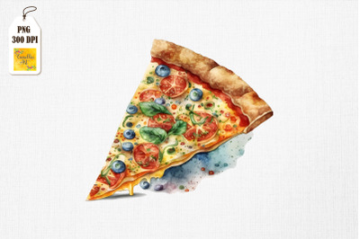 I Love Pizza Watercolor 16